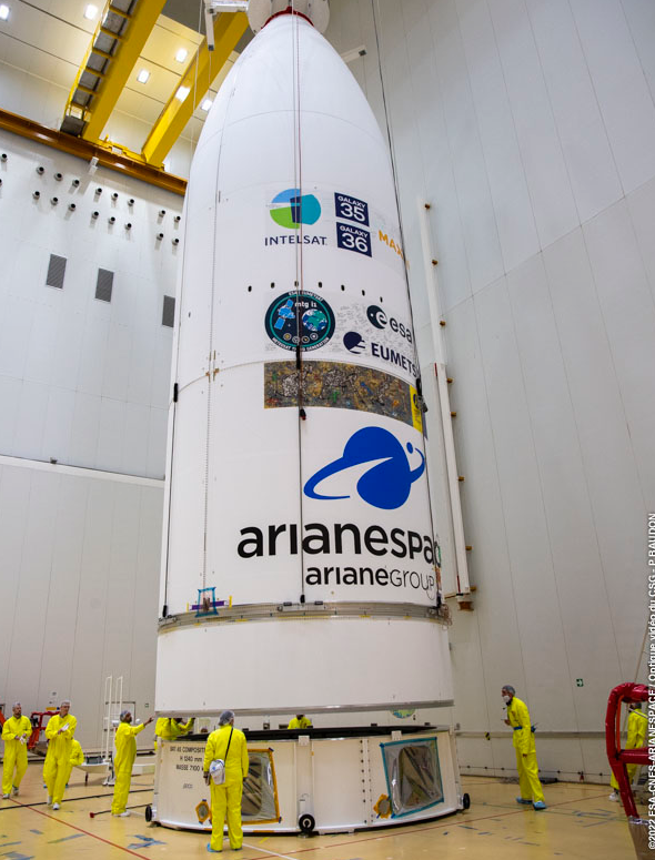 13.12.2022 - Lancement de la fusée Ariane 5 et de l'oeuvre ASAP dans l